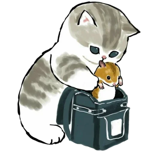 🎒 Стикер «Kittens mofu_sand» для Telegram