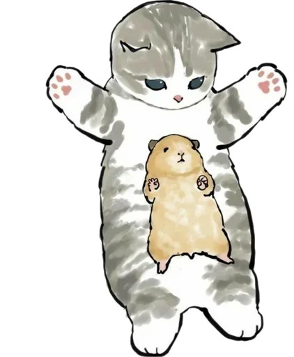 🐹 Стикер «Kittens mofu_sand» для Telegram