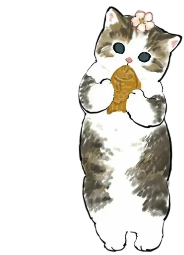 🐟 Стикер «Kittens mofu_sand» для Telegram