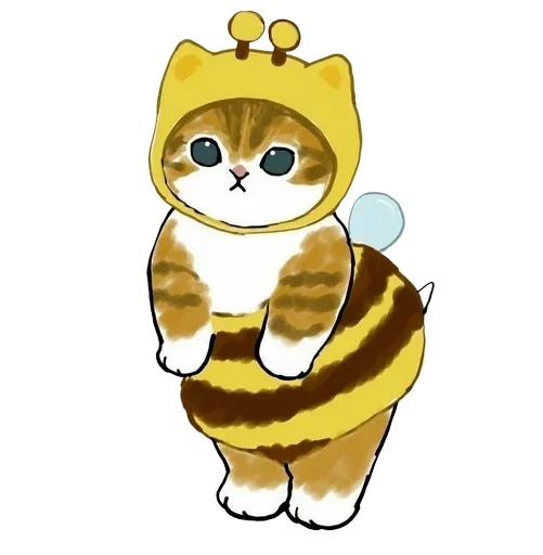 🐝 Стикер «Kittens mofu_sand» для Telegram