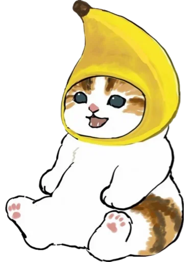 🍌 Стикер «Kittens mofu_sand» для Telegram