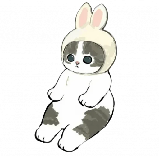 🐰 Стикер «Kittens mofu_sand» для Telegram