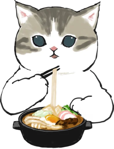 🍲 Стикер «Kittens mofu_sand 3» для Telegram