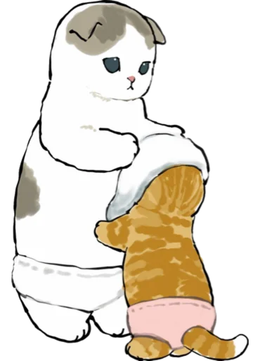 🧼 Стикер «Kittens mofu_sand 3» для Telegram