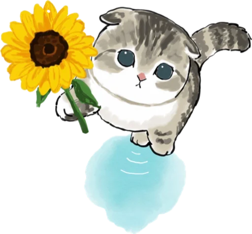 🌻 Стикер «Kittens mofu_sand 3» для Telegram