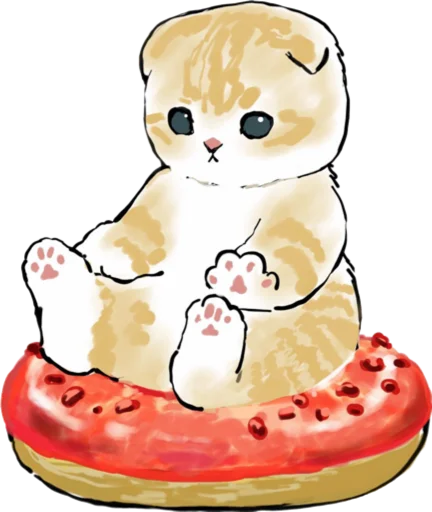 🍩 Стикер «Kittens mofu_sand 3» для Telegram
