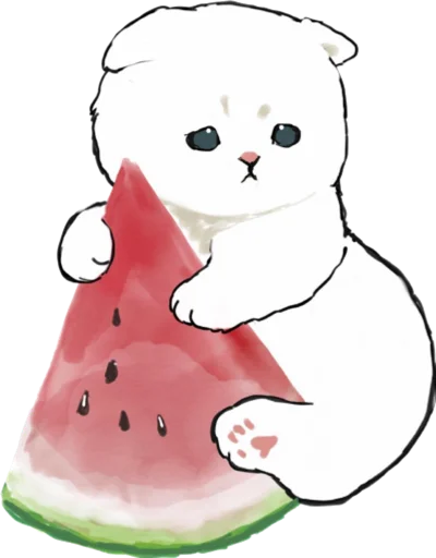🍉 Стикер «Kittens mofu_sand 3» для Telegram