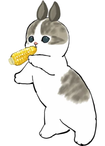 🌽 Стикер «Kittens mofu_sand 3» для Telegram