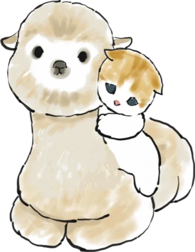 🦙 Стикер «Kittens mofu_sand 3» для Telegram