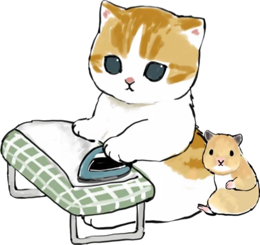 🧺 Стикер «Kittens mofu_sand 3» для Telegram