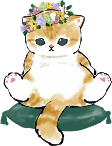 👑 Стикер «Kittens mofu_sand 3» для Telegram