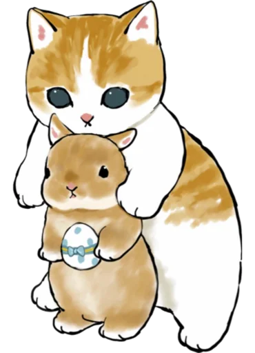 🥚 Стикер «Kittens mofu_sand 3» для Telegram