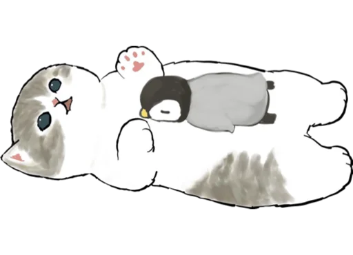 🐧 Стикер «Kittens mofu_sand 3» для Telegram