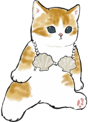 🐚 Стикер «Kittens mofu_sand 3» для Telegram