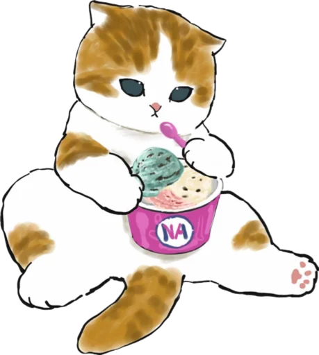 🍧 Стикер «Kittens mofu_sand 3» для Telegram