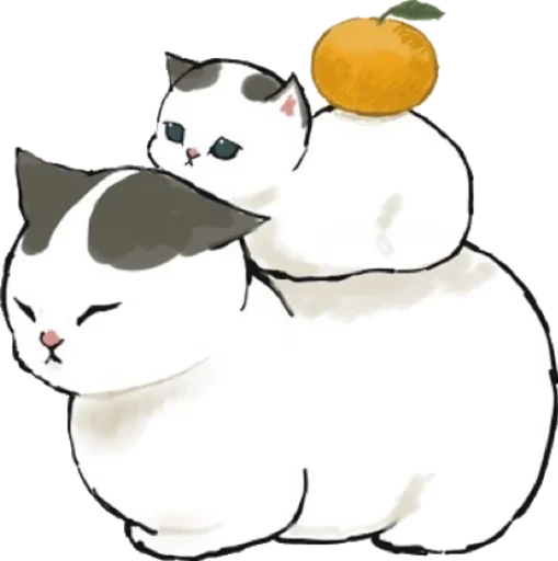 🍊 Стикер «Kittens mofu_sand 3» для Telegram