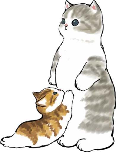 🤗 Стикер «Kittens mofu_sand 3» для Telegram
