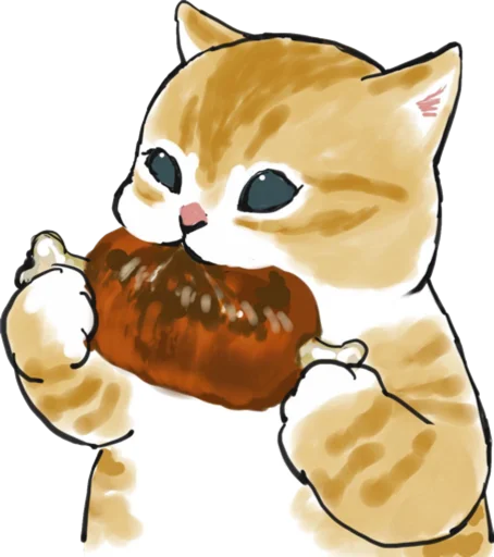 🍖 Стикер «Kittens mofu_sand 3» для Telegram