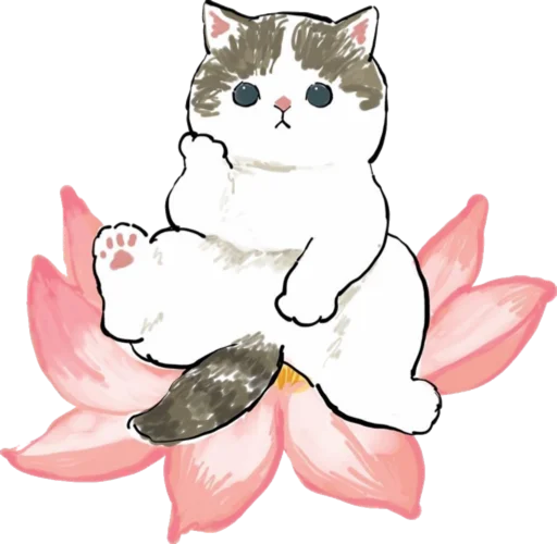 Стикерпак Kittens mofu_sand 4 для Telegram