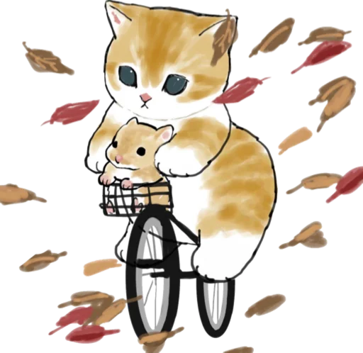 🍂 Стикер «Kittens mofu_sand 2» для Telegram