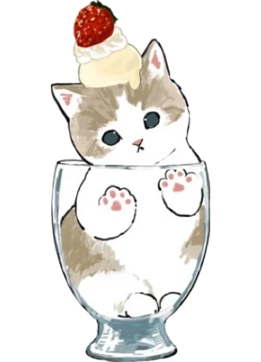 🍧 Стикер «Kittens mofu_sand 2» для Telegram