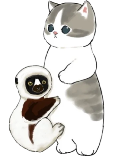 🐒 Стикер «Kittens mofu_sand 2» для Telegram