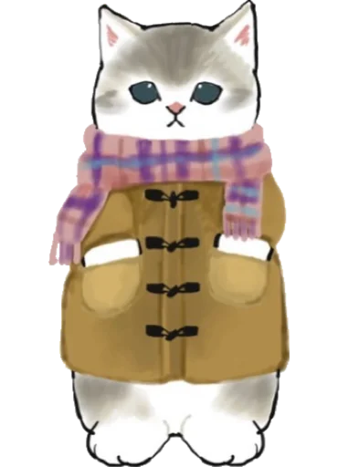 🧥 Стикер «Kittens mofu_sand 2» для Telegram