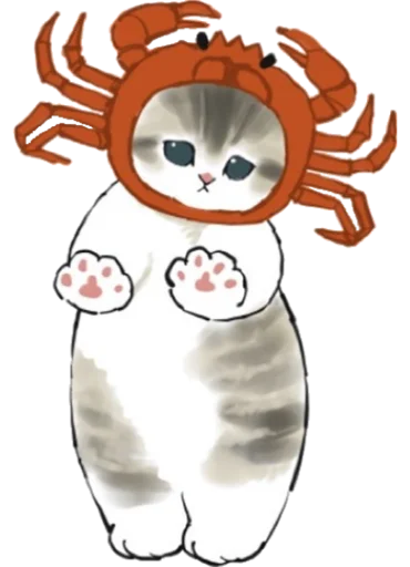 🦀 Стикер «Kittens mofu_sand 2» для Telegram