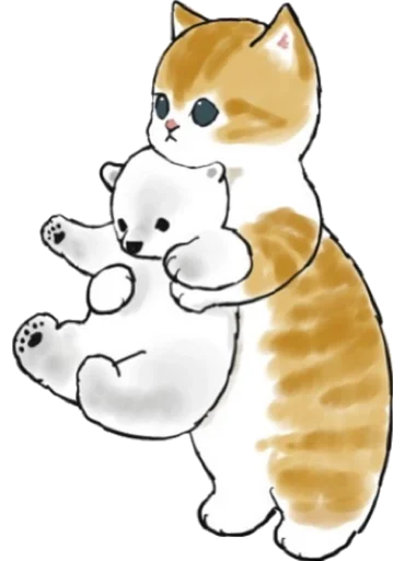 🐻‍❄️ Стикер «Kittens mofu_sand 2» для Telegram