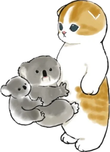 🐨 Стикер «Kittens mofu_sand 2» для Telegram