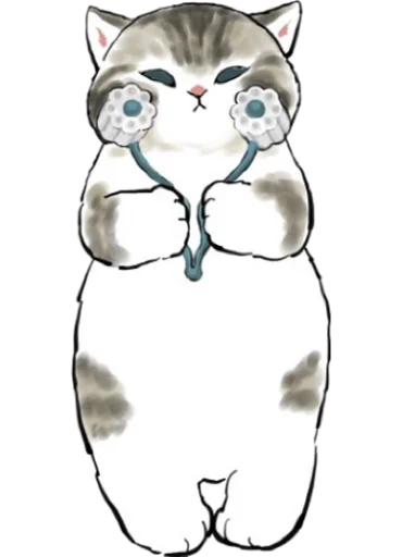 💆‍♀️ Стикер «Kittens mofu_sand 2» для Telegram