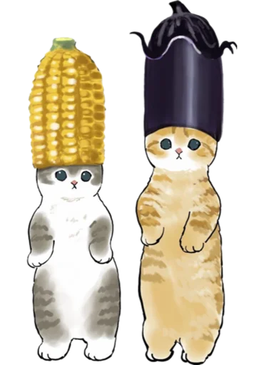 🌽 Стикер «Kittens mofu_sand 2» для Telegram