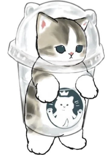🥤 Стикер «Kittens mofu_sand 2» для Telegram