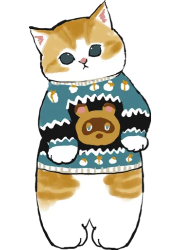 👕 Стикер «Kittens mofu_sand 2» для Telegram