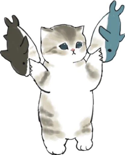 🦈 Стикер «Kittens mofu_sand 2» для Telegram