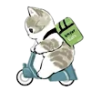 🐱 Эмодзи «≽^•⩊•^≼ котики ≽^•⩊•^≼» для Telegram