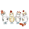 🐱 Эмодзи «≽^•⩊•^≼ котики ≽^•⩊•^≼» для Telegram