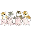 🐱 Эмодзи «≽^•⩊•^≼ котики ≽^•⩊•^≼» для Telegram
