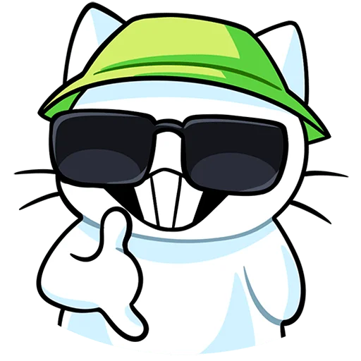 🤙 Стикер «Кисятки на отдыхе Без Текста» для Telegram