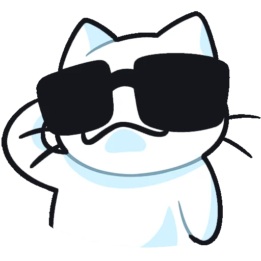 😎 Стикер «Кисятки на отдыхе Без Текста» для Telegram