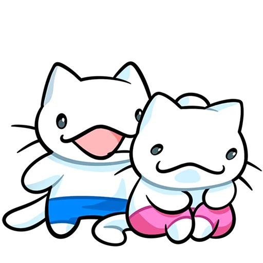 😃 Стикер «Кисятки на отдыхе Без Текста» для Telegram