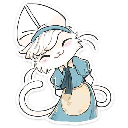 🐱 Стикер «Кошечка Мия» для Telegram