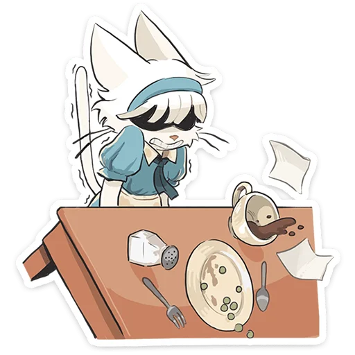 🐱 Стикер «Кошечка Мия» для Telegram