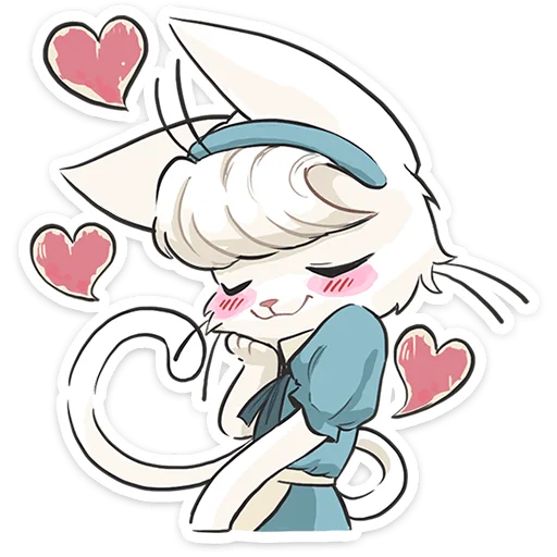 🐱 Стикер «Кошечка Мия» для Telegram