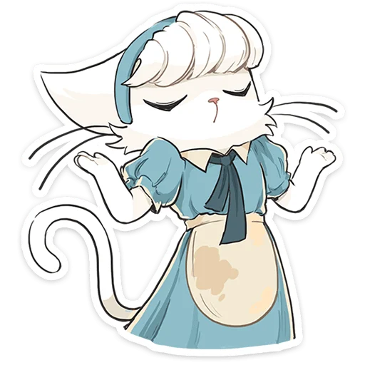 🐱 Стикер «Кошечка Мия» для Telegram