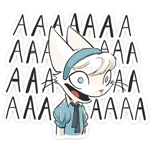 🐱 Стикер «Кошечка Мия» для Telegram