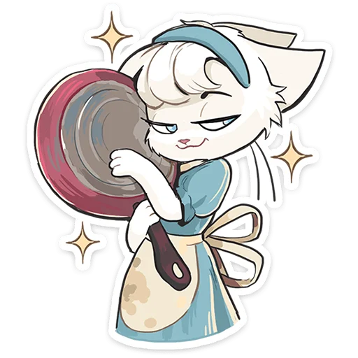🐱 Стикер «Кошечка Мия» для Telegram