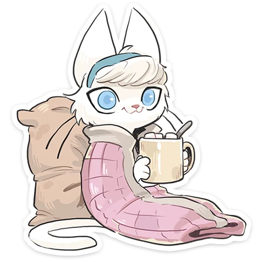 🐱 Стикер «Кошечка Мия» для Telegram
