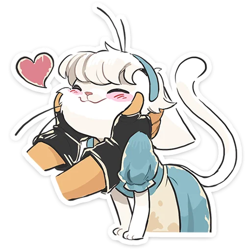 🐱 Стикер «Кошечка Мия» для Telegram