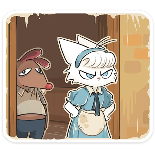 🐱 Стикер «Кошечка Мия» для Telegram